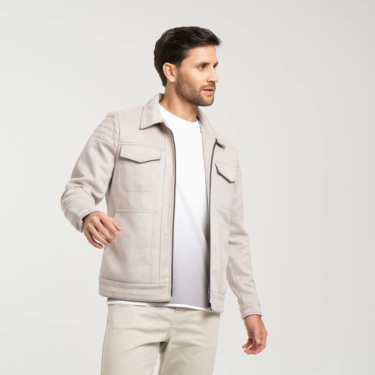 Chaqueta Gamuza Regular Summit