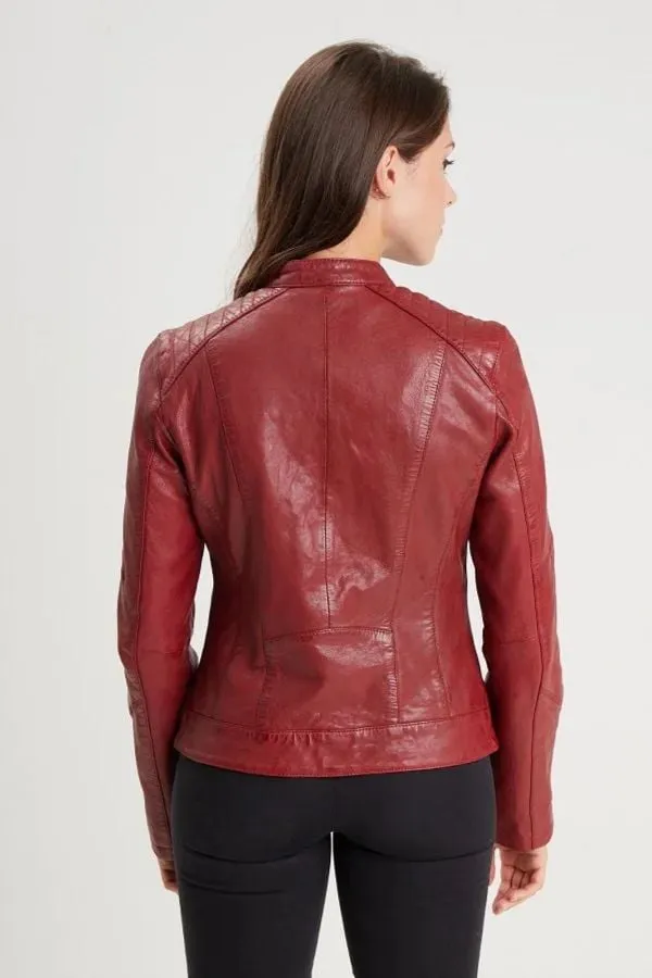 Chaqueta Mujeres Rose Garden Jodyta Lamb Vita Red Chili