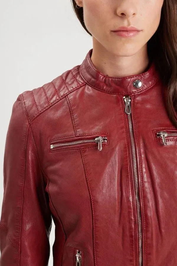Chaqueta Mujeres Rose Garden Jodyta Lamb Vita Red Chili