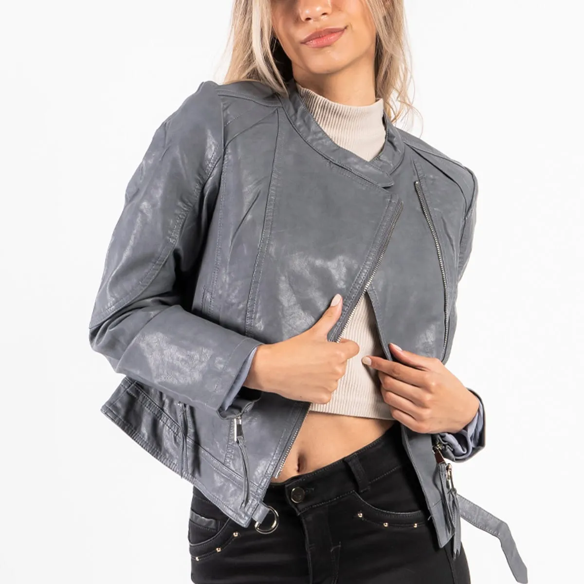 Chaqueta Sintetica Biker Paula