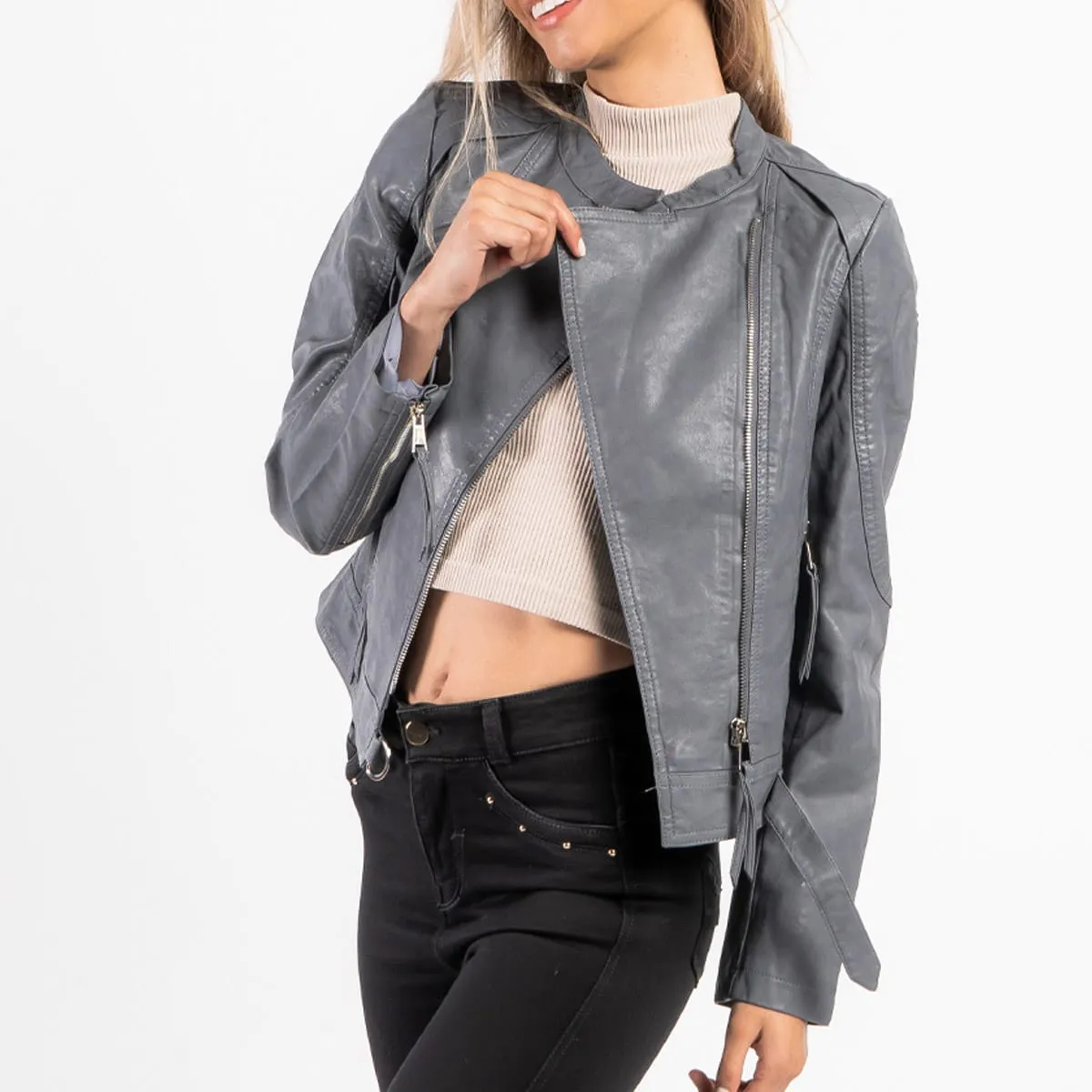 Chaqueta Sintetica Biker Paula