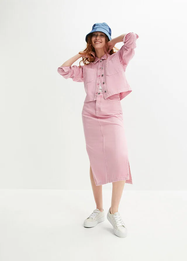 Chaqueta vaquera Denim rosa