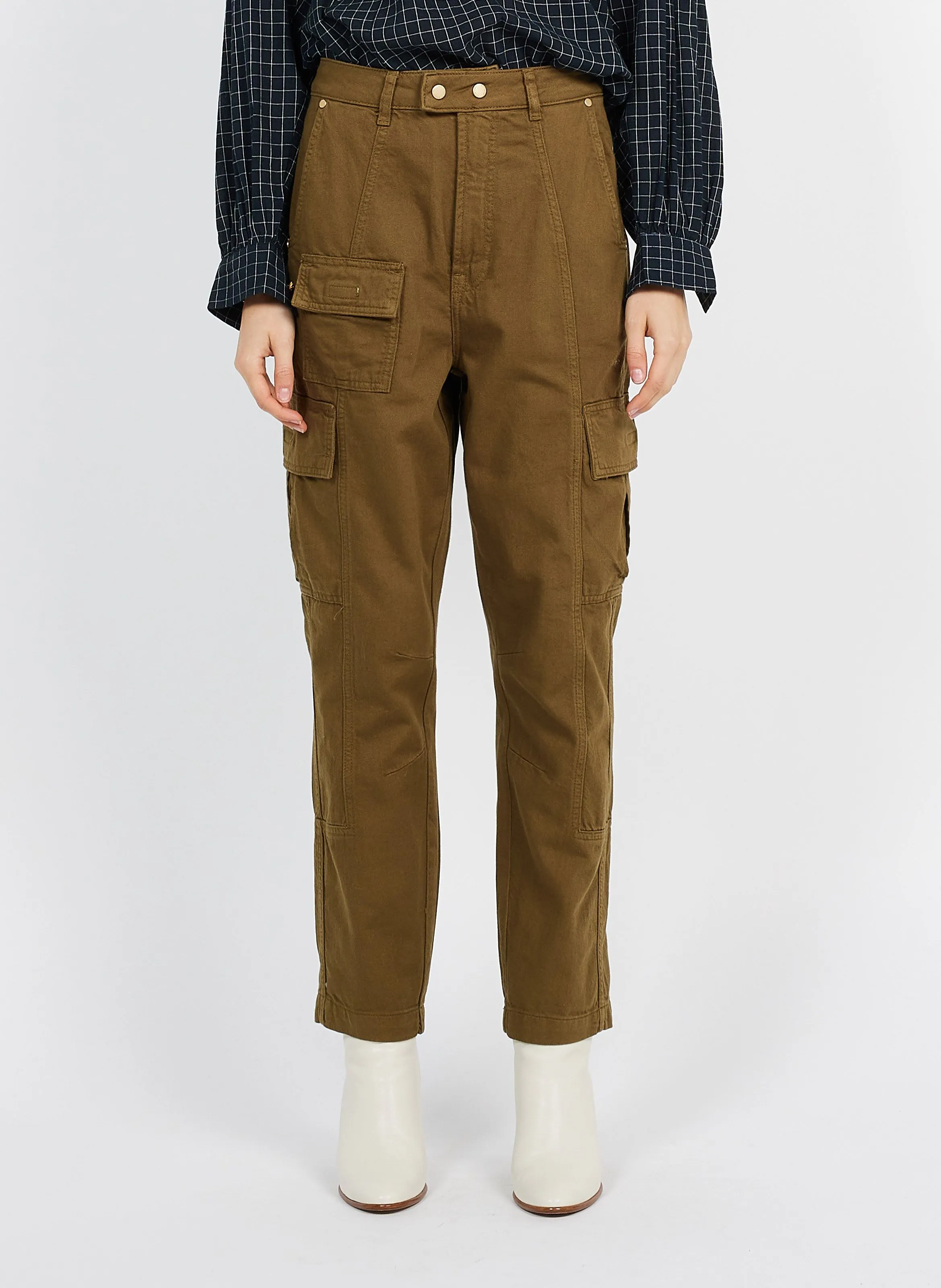 CLEARLY  PANTALóN CARGO DE ALGODóN EN MARRON