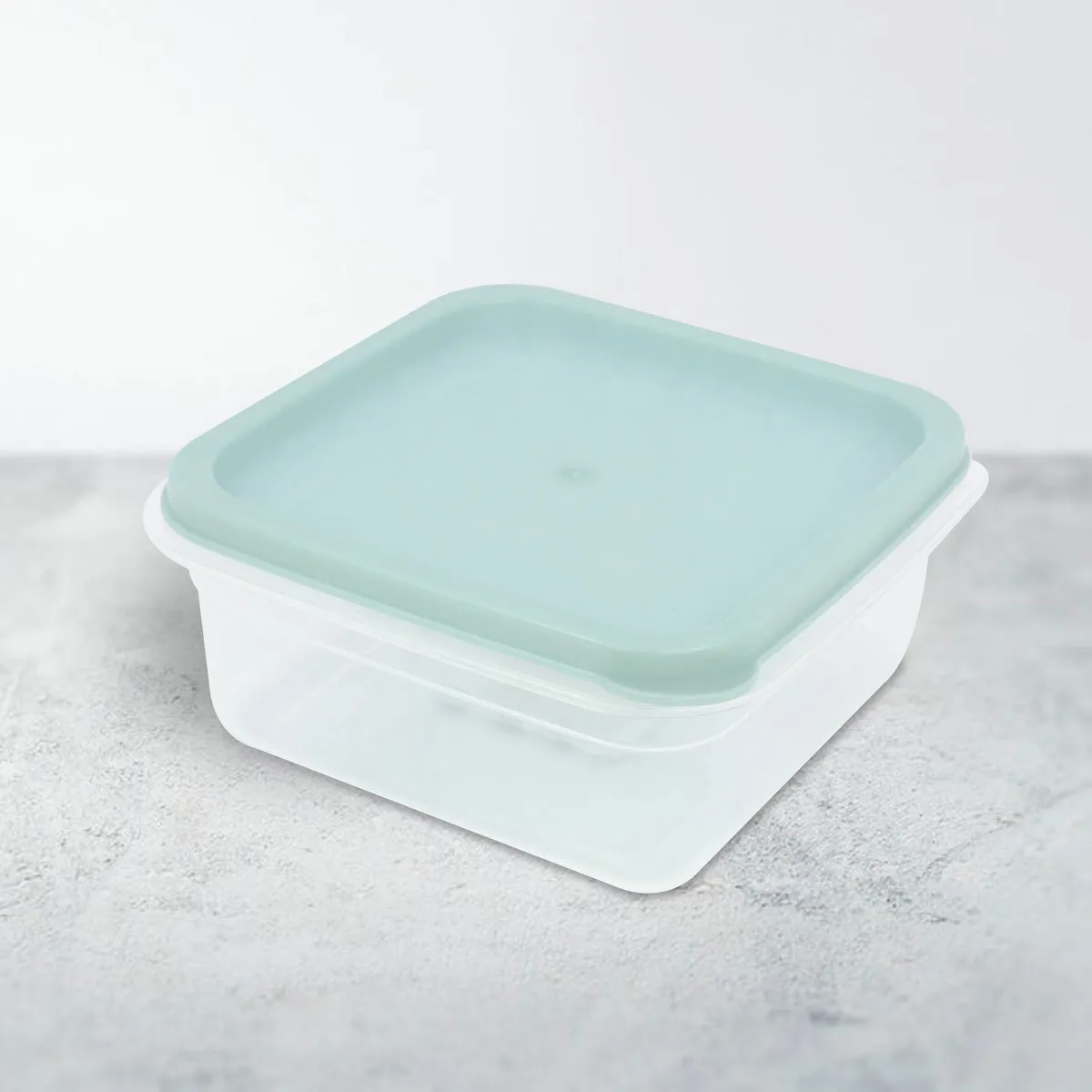 Contenedor Hermético Cuadrado 450ml, color Aqua