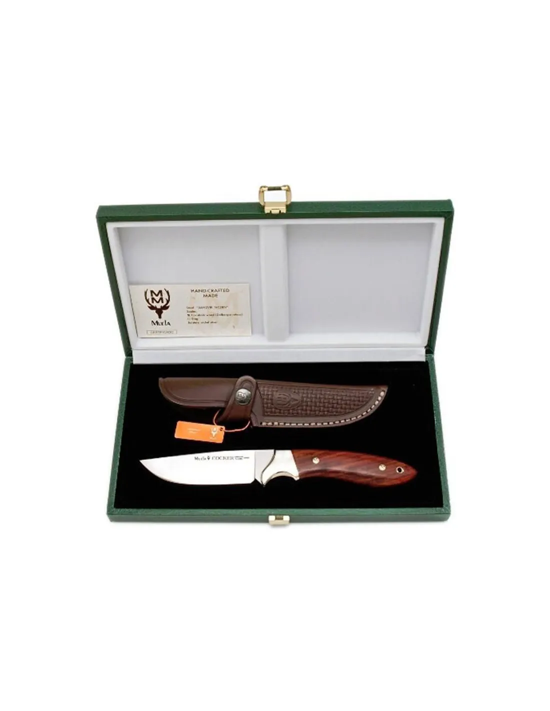 Cuchillo caza Cocker, hoja en acero Samdvol