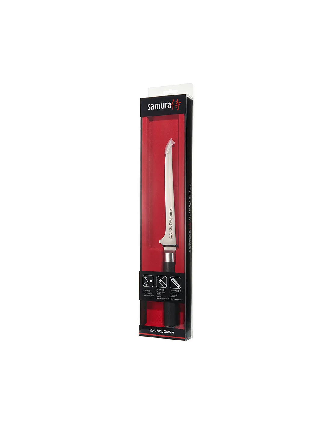CUCHILLO DE COCINA DESHUESADOR SAMURA MOV, HOJA 150 MM.