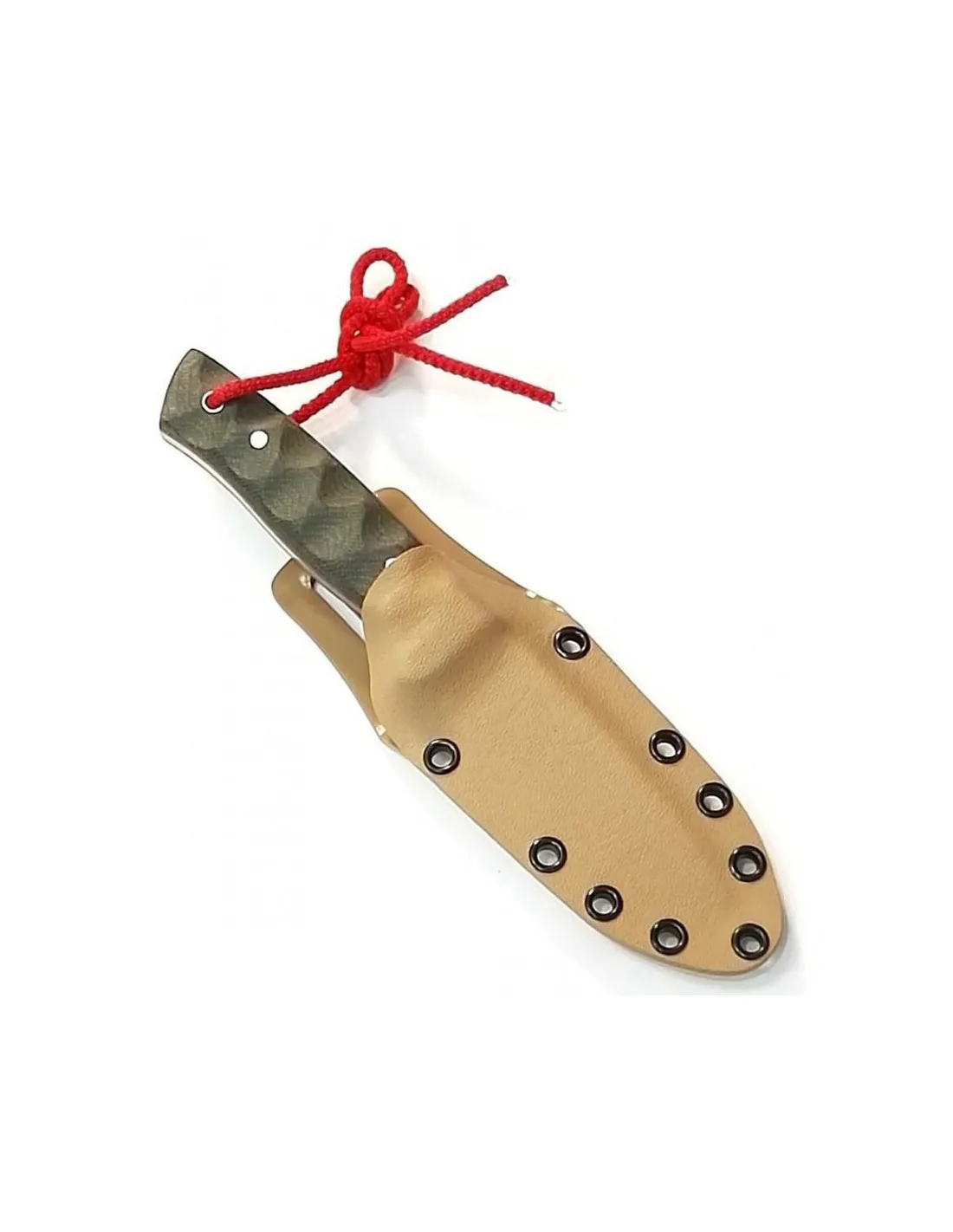 Cuchillo deportivo Muela Kodiak, micarta y funda Kydex desierto
