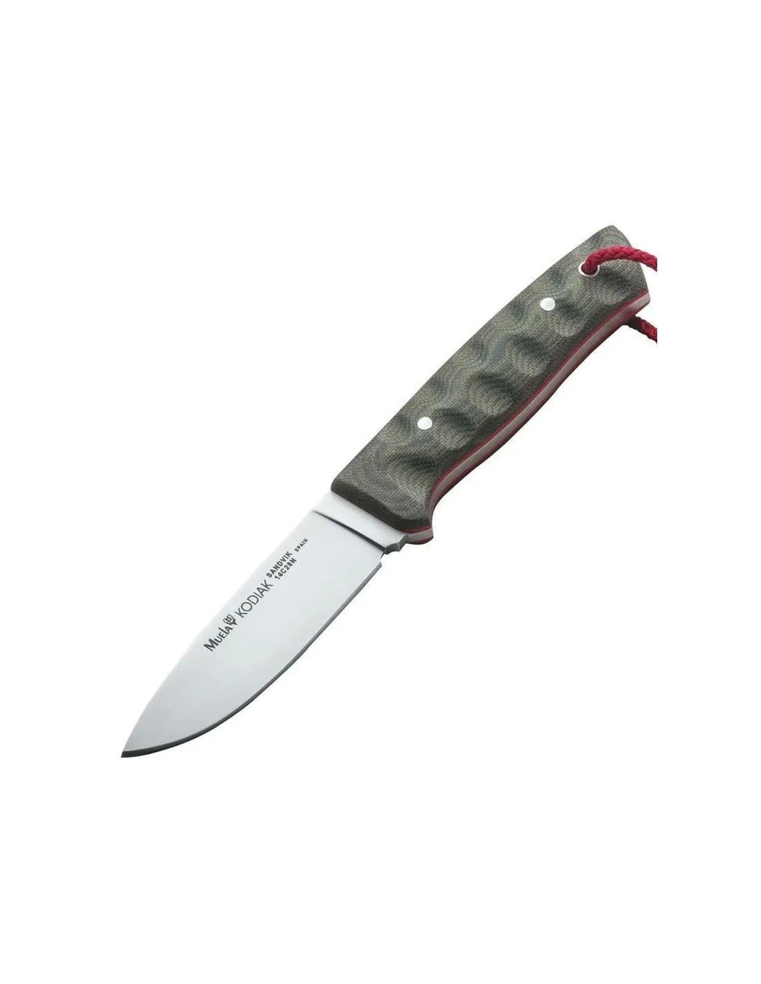Cuchillo deportivo Muela Kodiak, micarta y funda Kydex desierto