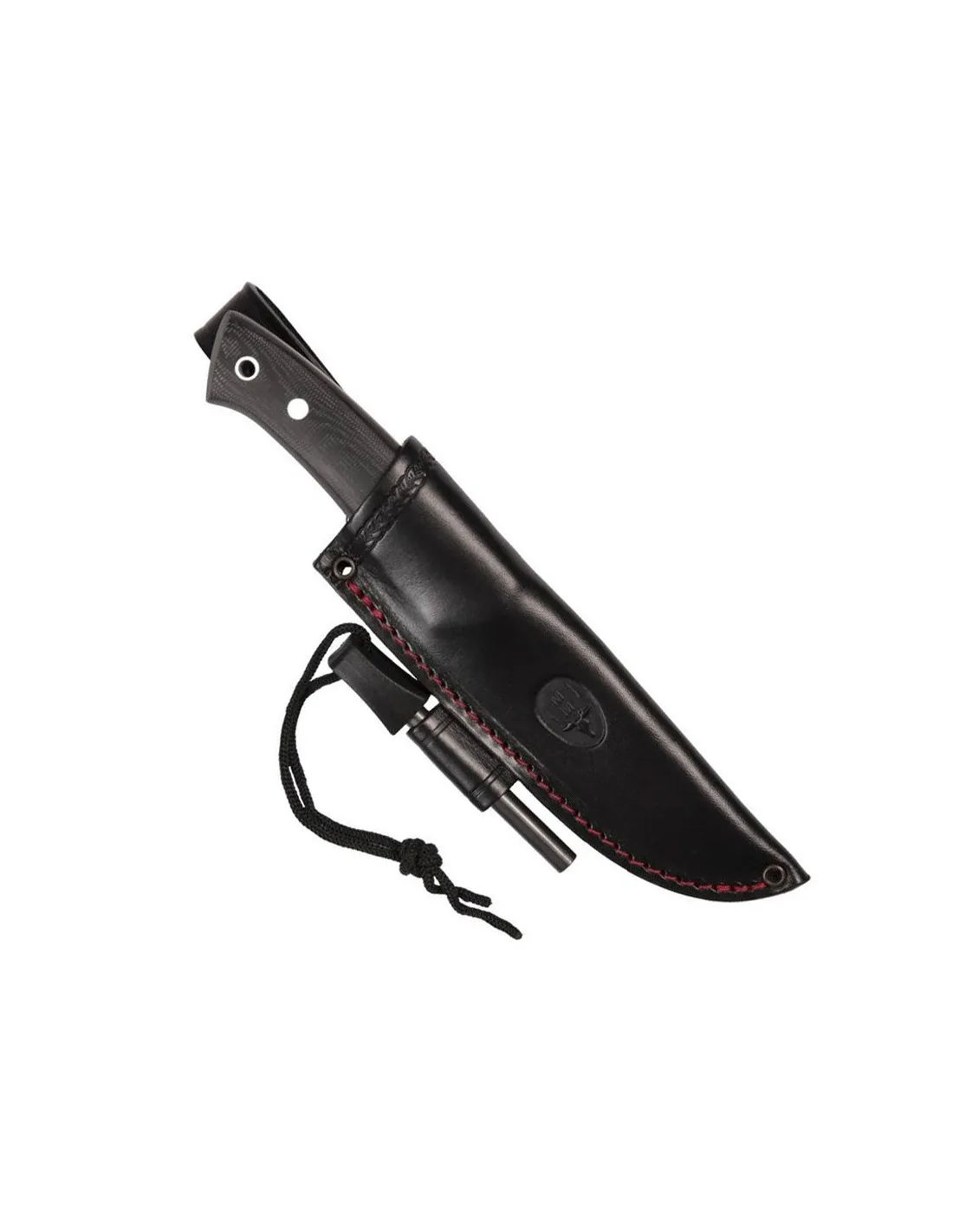 Cuchillo Muela Viking micarta con pedernal