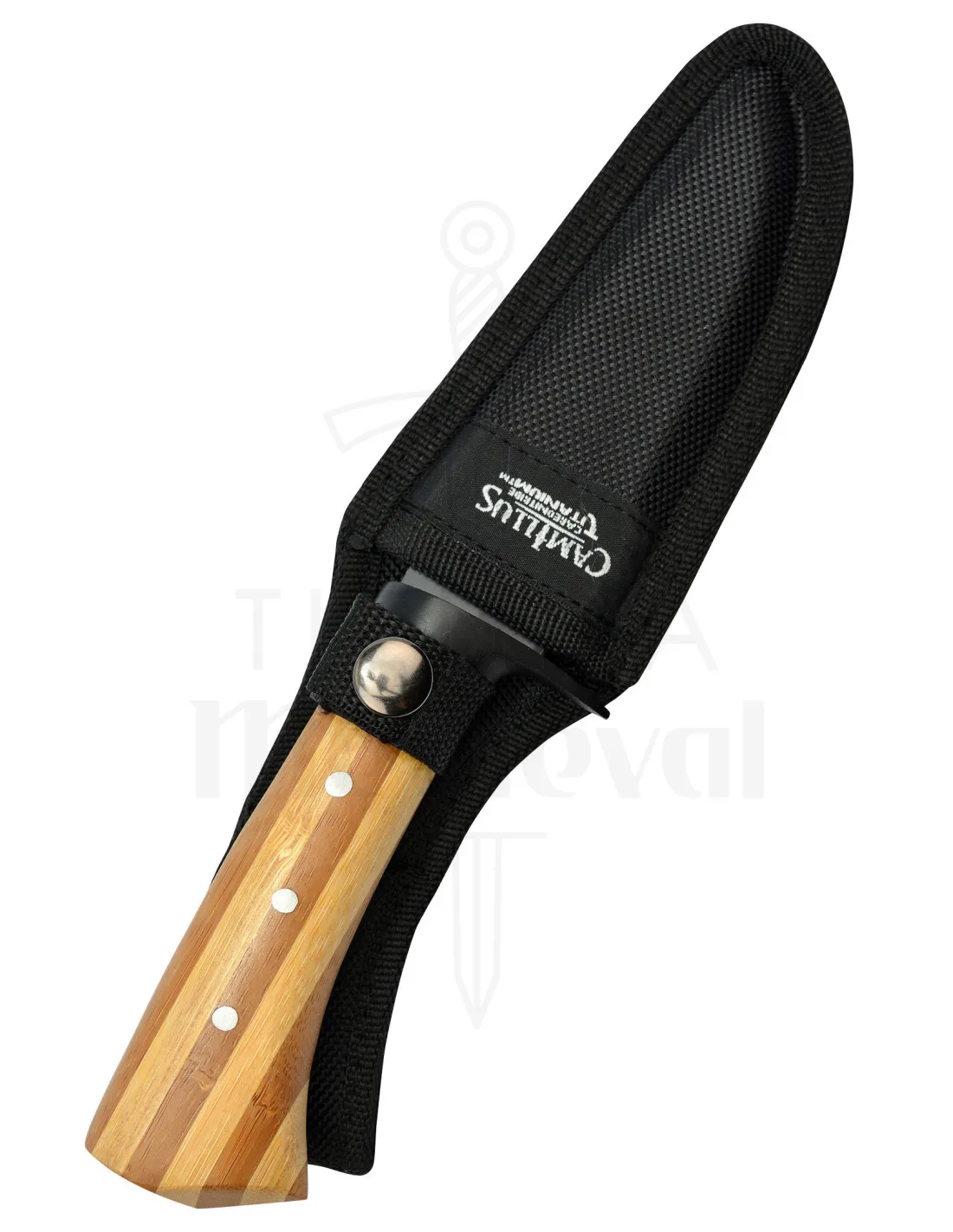 Cuchillo Outdoor Camillus modelo Bamboo, con funda