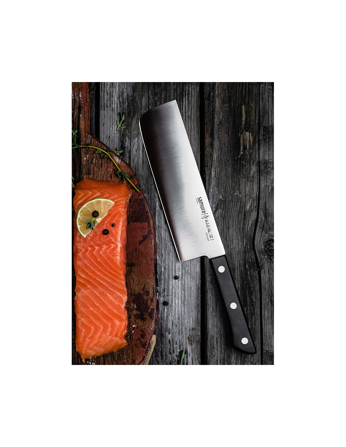 Cuchillo Samura Harakiri Nakiri, hoja 180 mm.