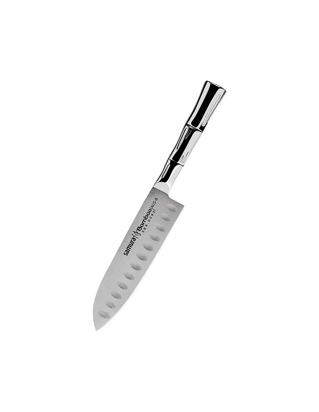Cuchillo Samura Shadow modelo Small Santoku, hoja 137 mm.