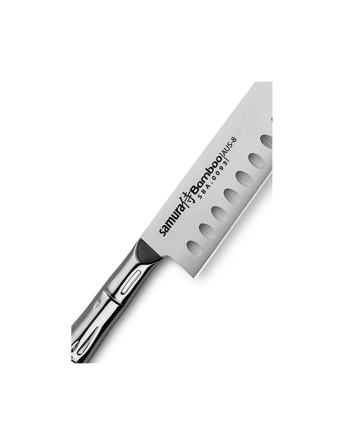 Cuchillo Samura Shadow modelo Small Santoku, hoja 137 mm.