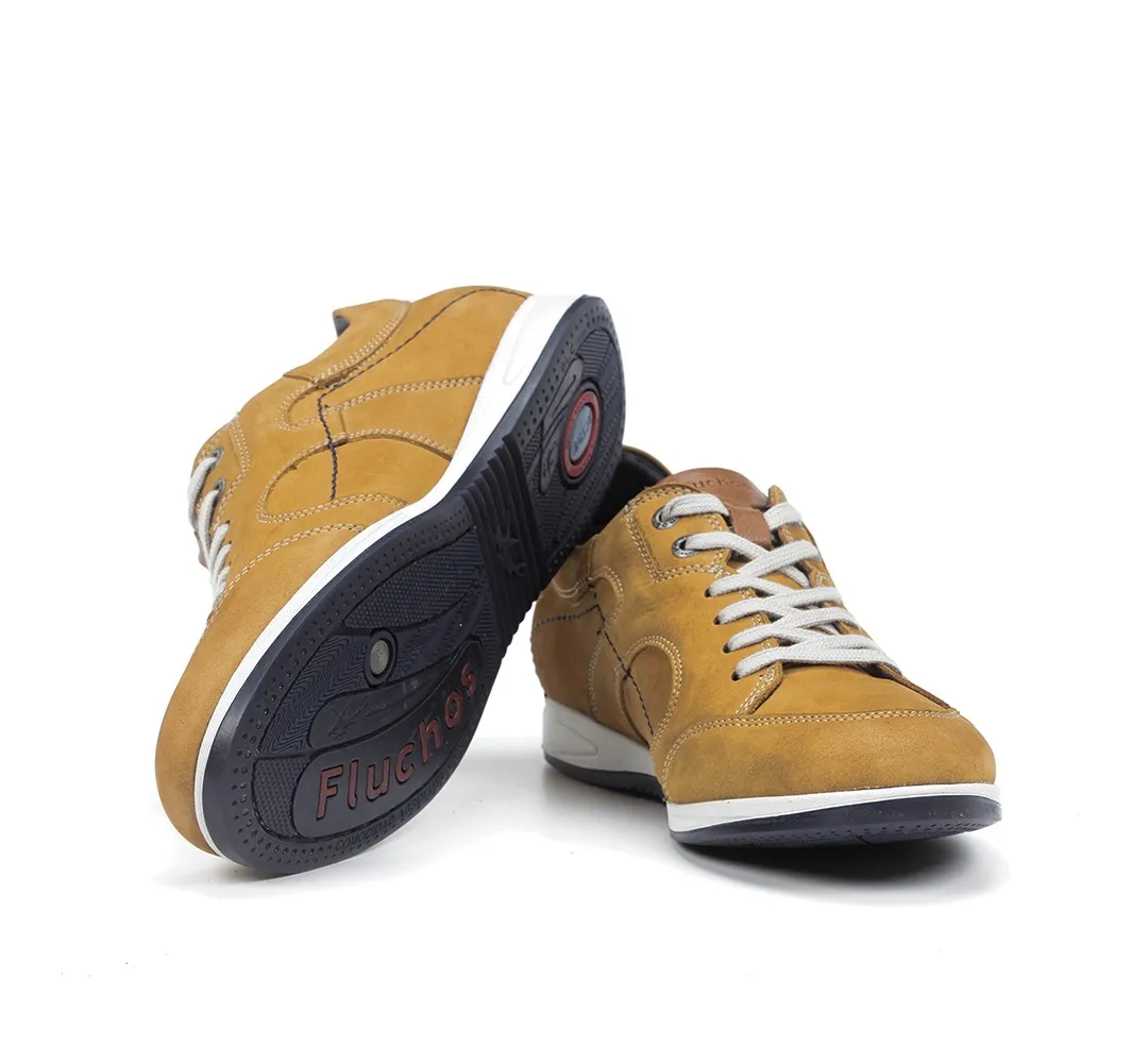 DANIEL 9734 Zapato de Cordones Amarillo