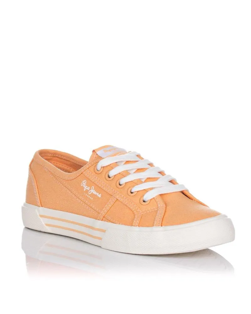 Deportivas de Mujer PEPE JEANS ZAPATILLAS LONA PLS 31287 NARANJA