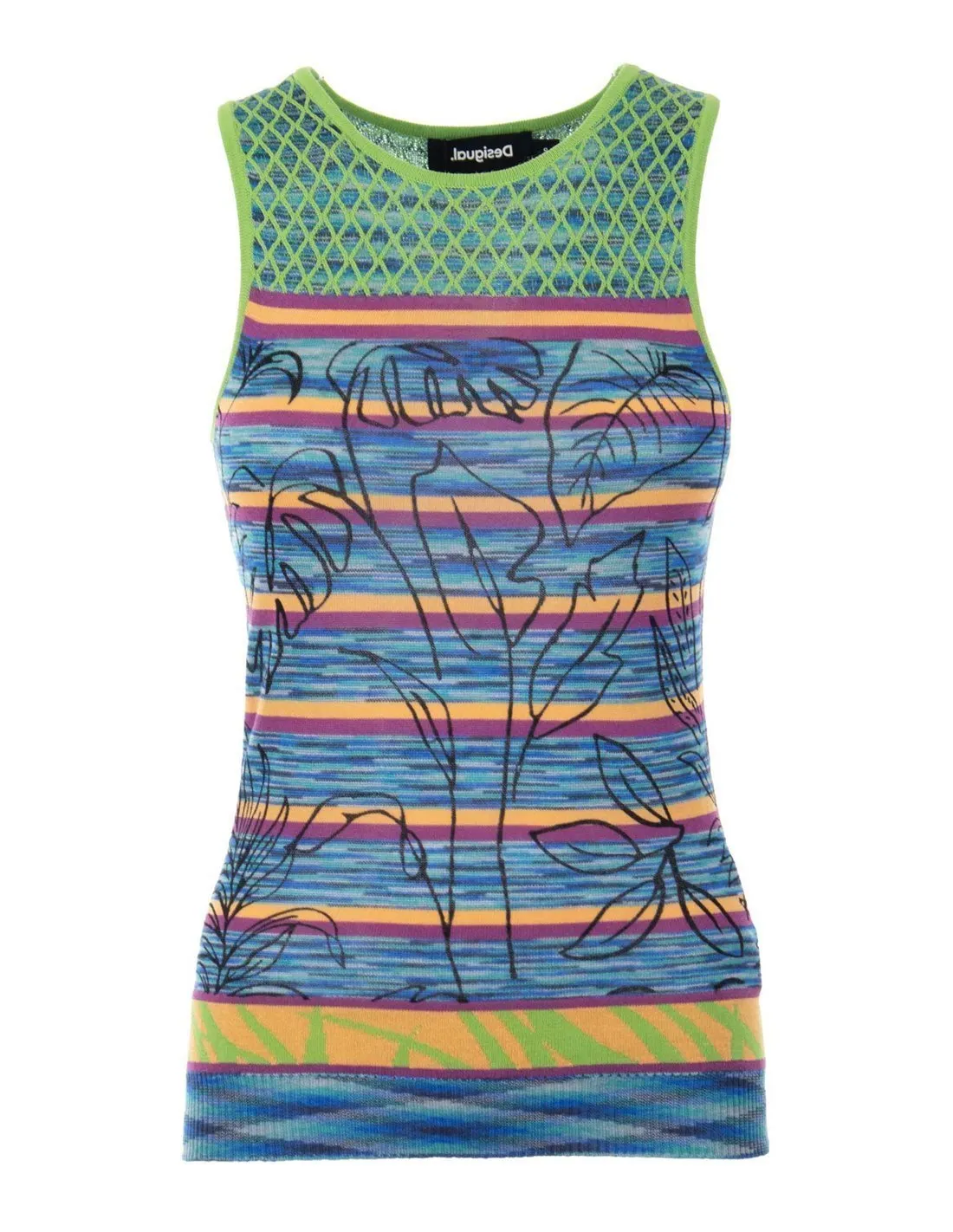 DESIGUAL  CAMISETA MULTICOLOR SONIA MUJER