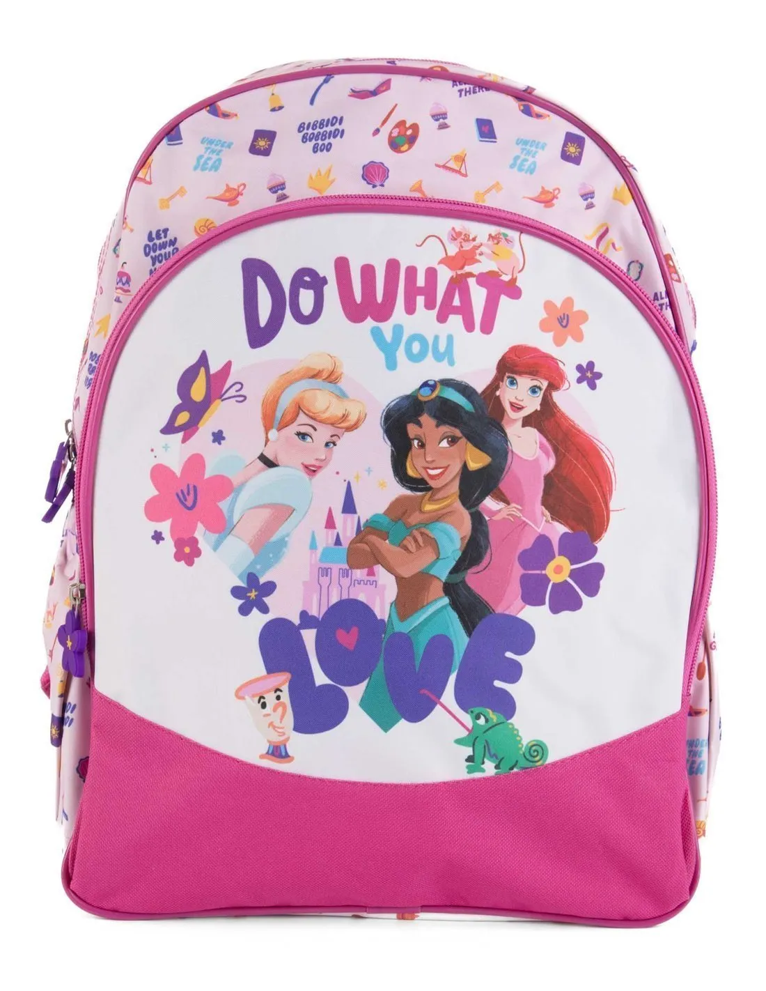 DISNEY  MOCHILA ROSA Y BLANCO PRINCESS 475451