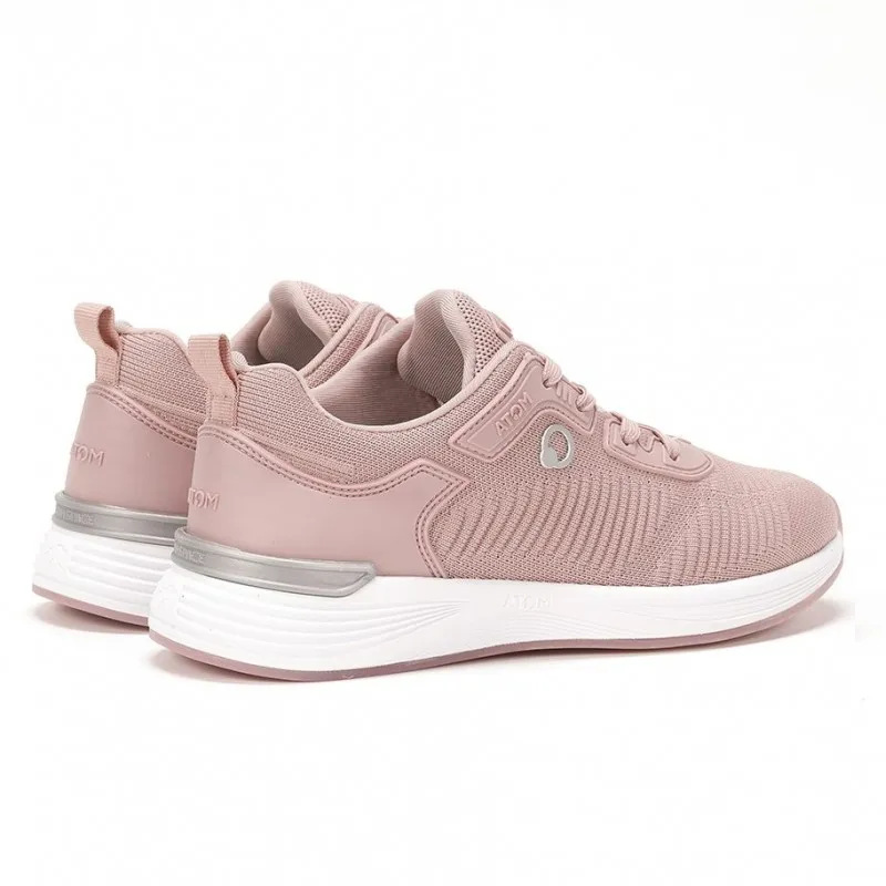 FLUCHOS Time AT107 Negro rosa y Blanco. Deportivo Atom cordones mujer