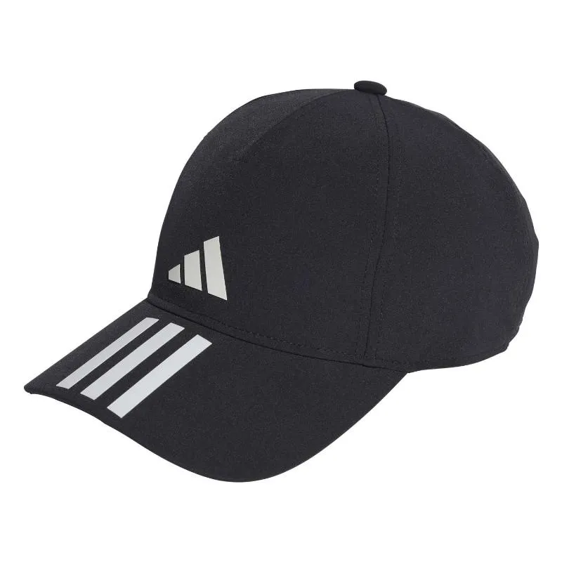 Gorra Adidas Aeroready Baseball 3 Bandas Negro Blanco | Adidas