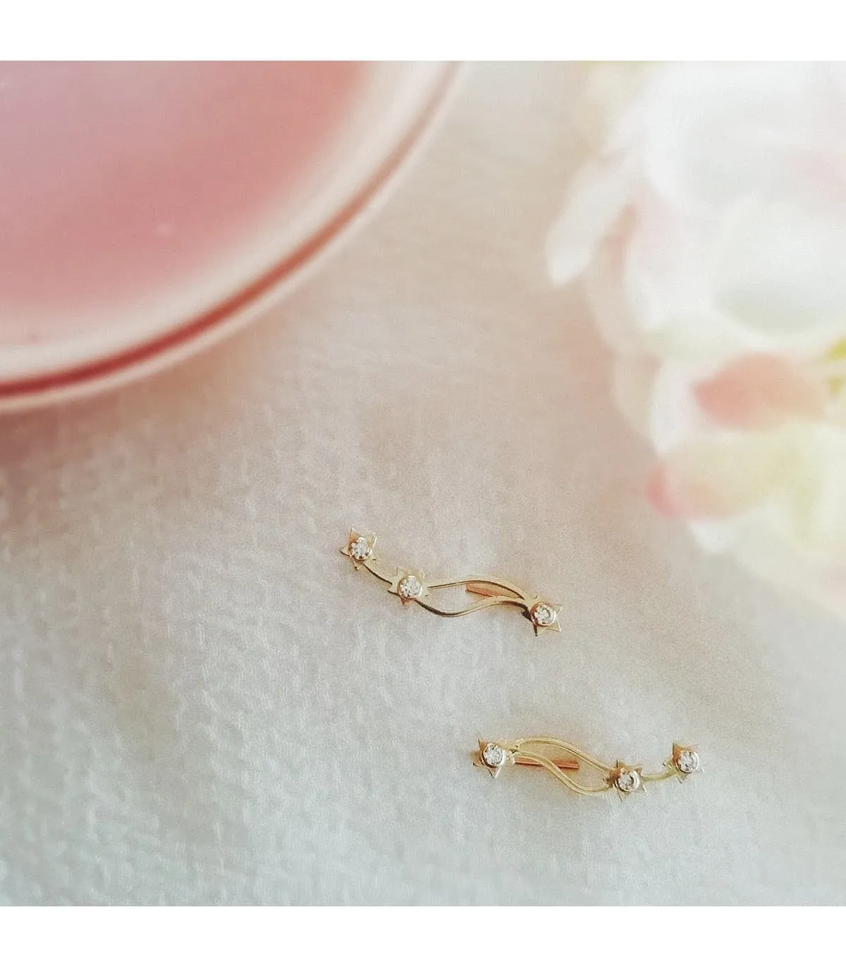 Grimpeurs d'oreilles Constellation Or 18K