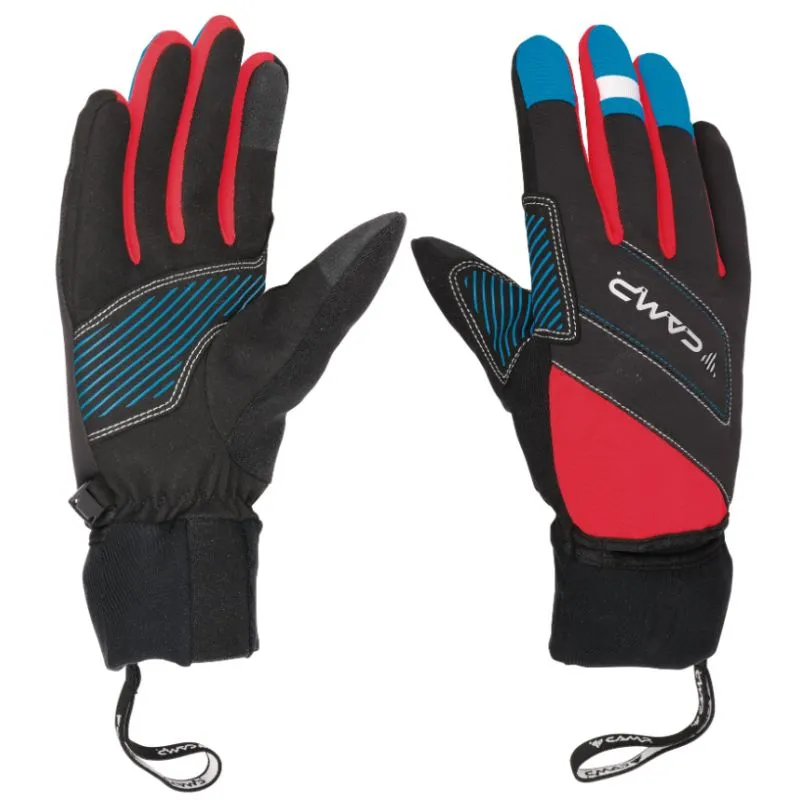 Guantes Camp G COMP EVO (NEGRO / ROJO / AZUL CLARO)