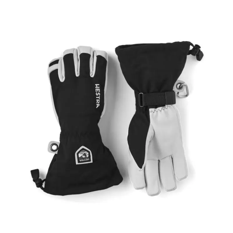 Guantes HESTRA Army Leather Heli Ski (Negro)