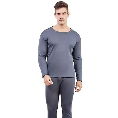 Hombre Invierno cálido terciopelo grueso ropa interior térmica largo Johns pijama conjunto para hombre