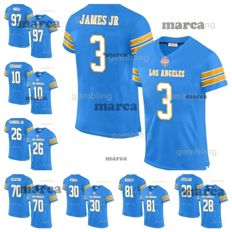 Hombres/Mujeres/Jóvenes Custom 2024 Jerseys de fútbol Khalil Mack Justin Herbert Keenan Allen Derwin James Jr. Joey Bosa Mike Wi