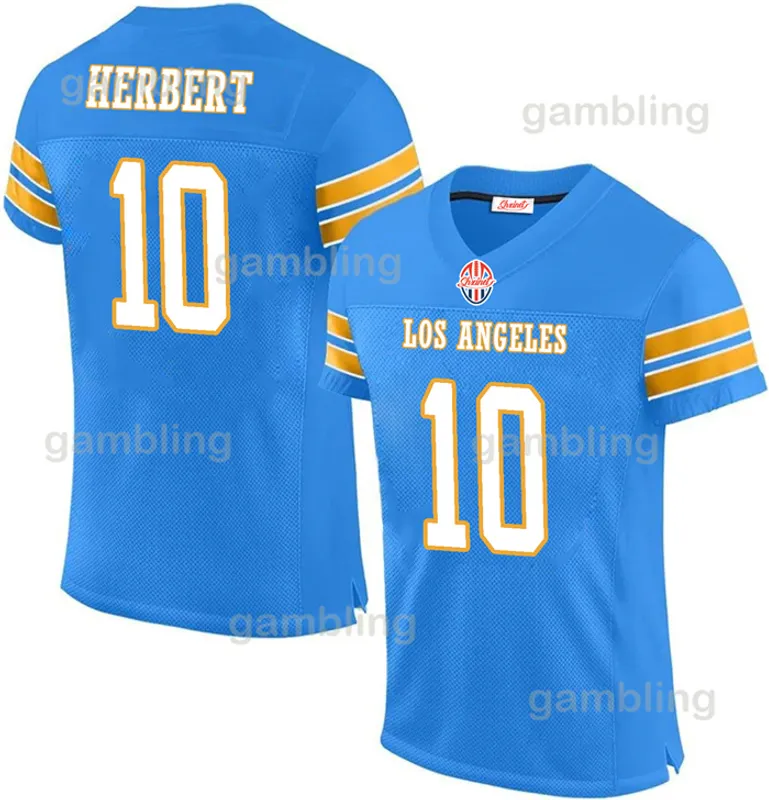 Hombres/Mujeres/Jóvenes Custom 2024 Jerseys de fútbol Khalil Mack Justin Herbert Keenan Allen Derwin James Jr. Joey Bosa Mike Wi