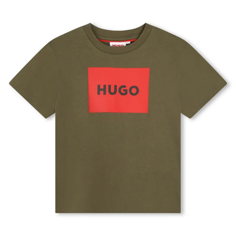 HUGO Camiseta con logo cuadrado