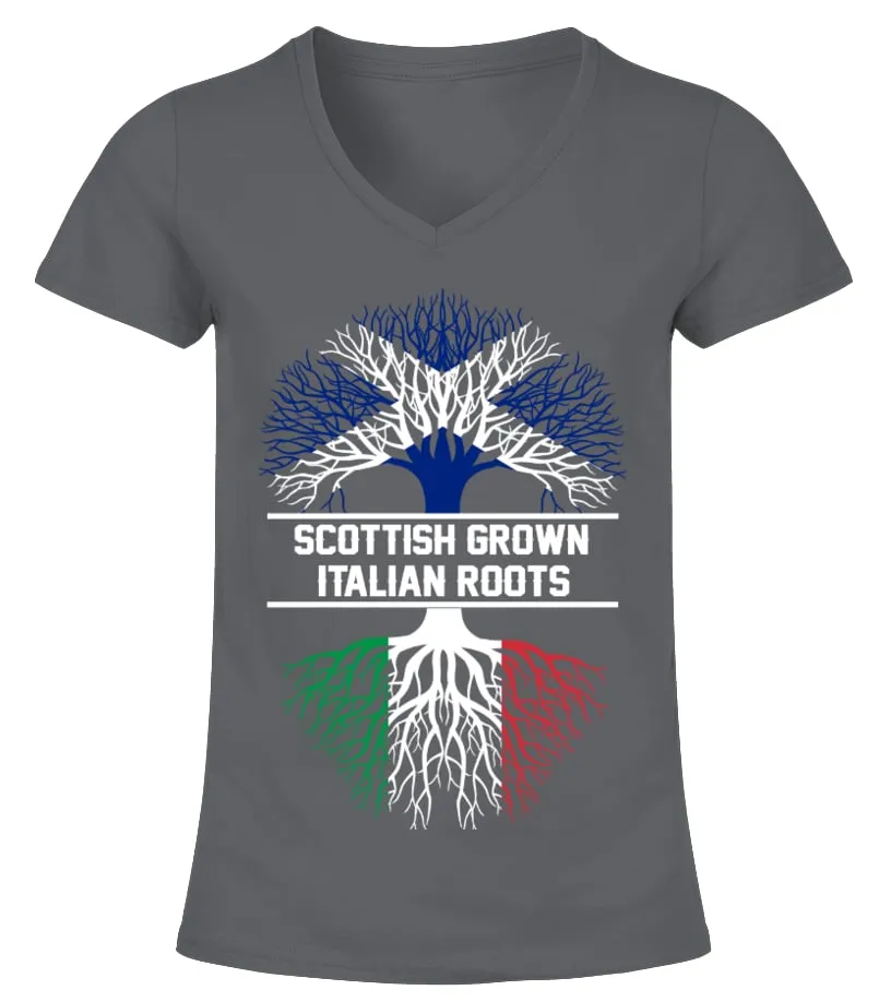 Italian  roots Camiseta cuello pico Mujer