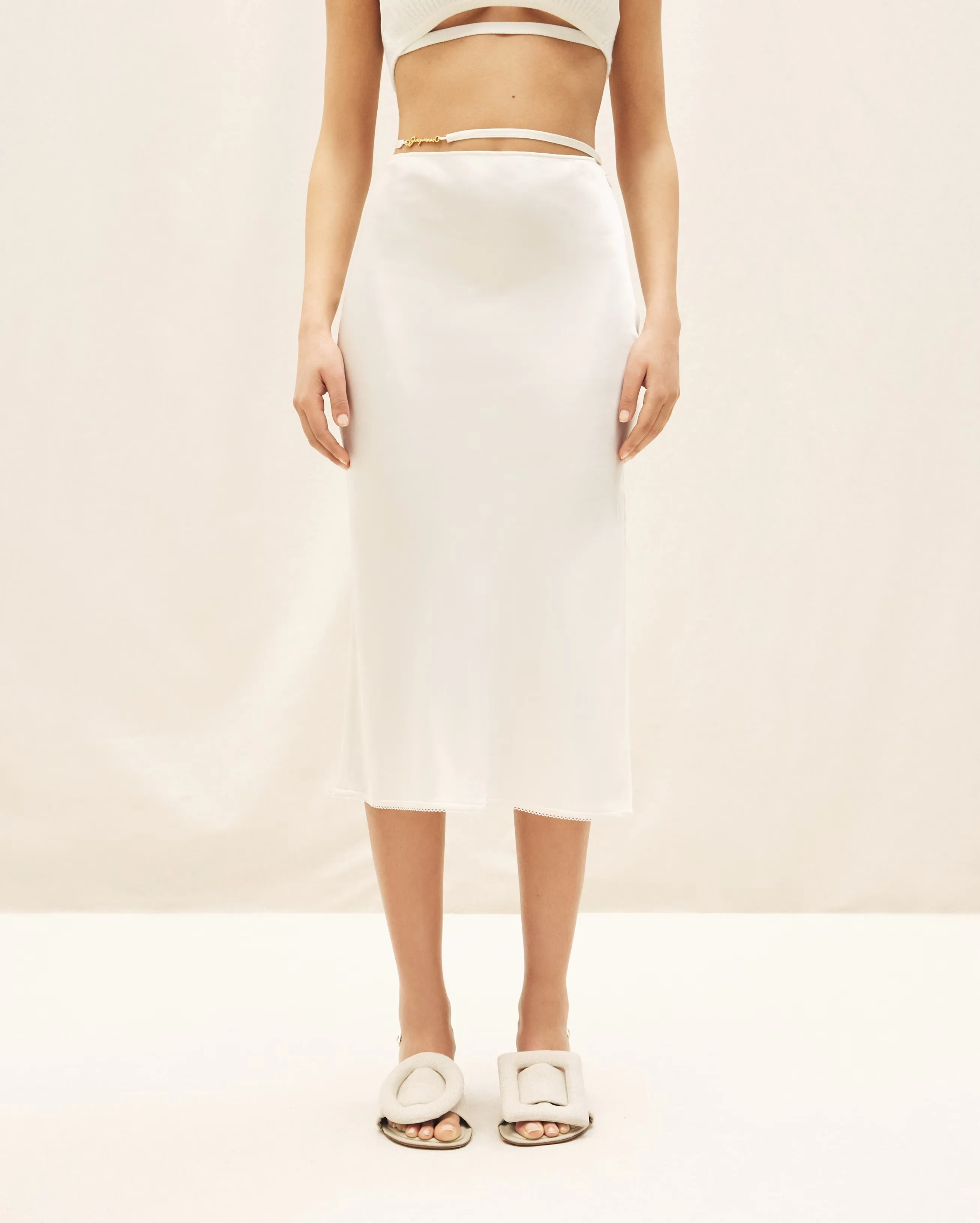 JACQUEMUS WOMEN LA JUPE NOTTE OFFWHITE