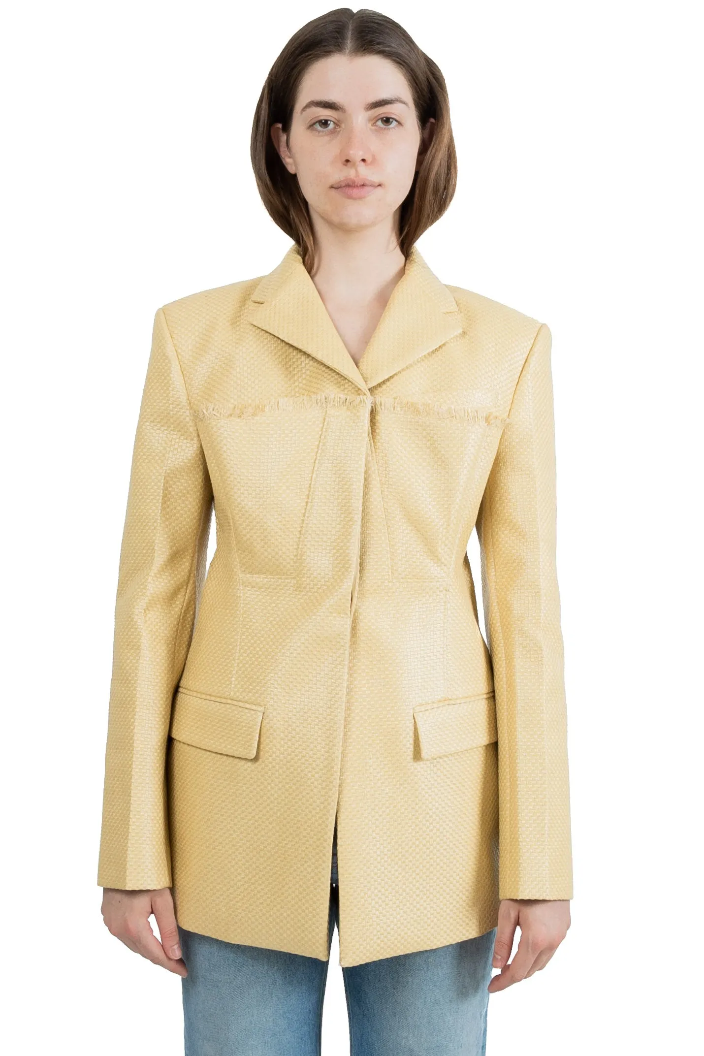 Jacquemus Women La Veste Palha Beige