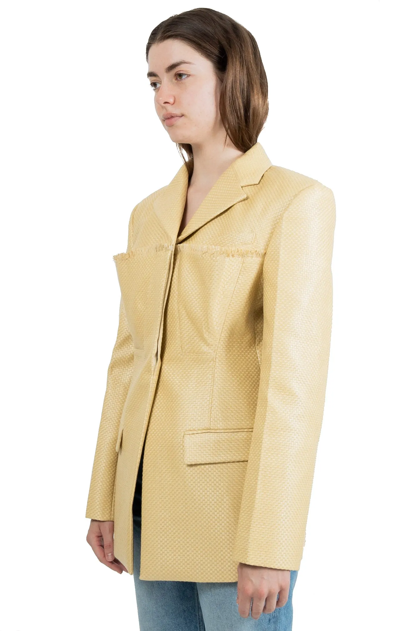 Jacquemus Women La Veste Palha Beige