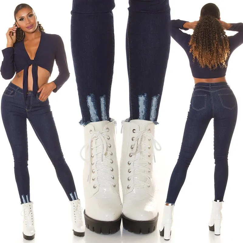 Jean Push Up de color Azul
