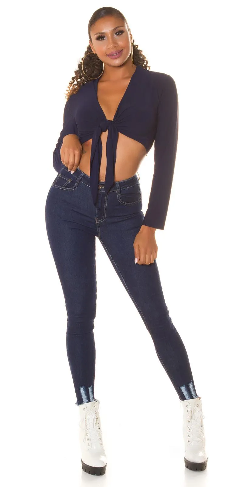 Jean Push Up de color Azul