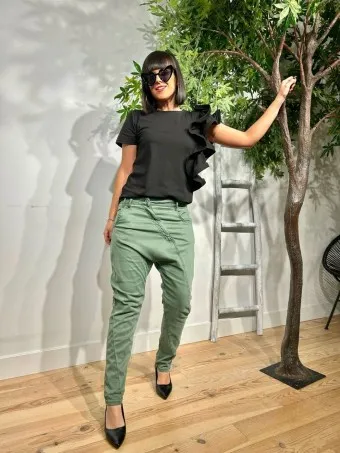 Jeans Baggy TWELLO Khaki