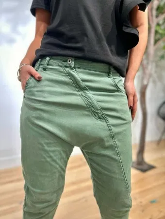 Jeans Baggy TWELLO Khaki