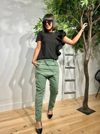 Jeans Baggy TWELLO Khaki