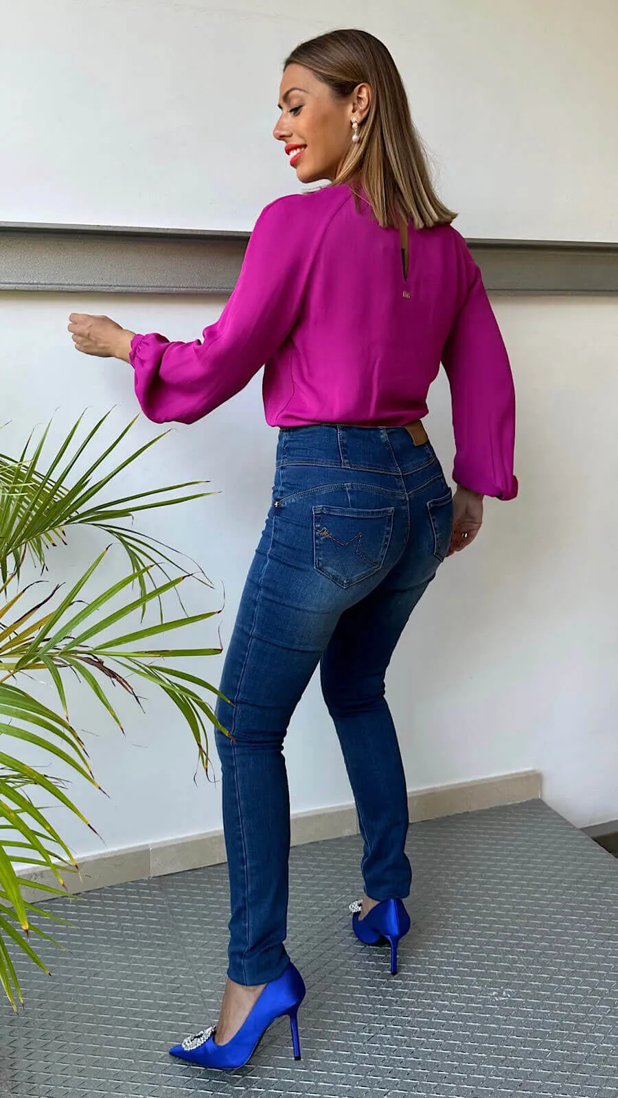 Jeans Doble Botón Joya