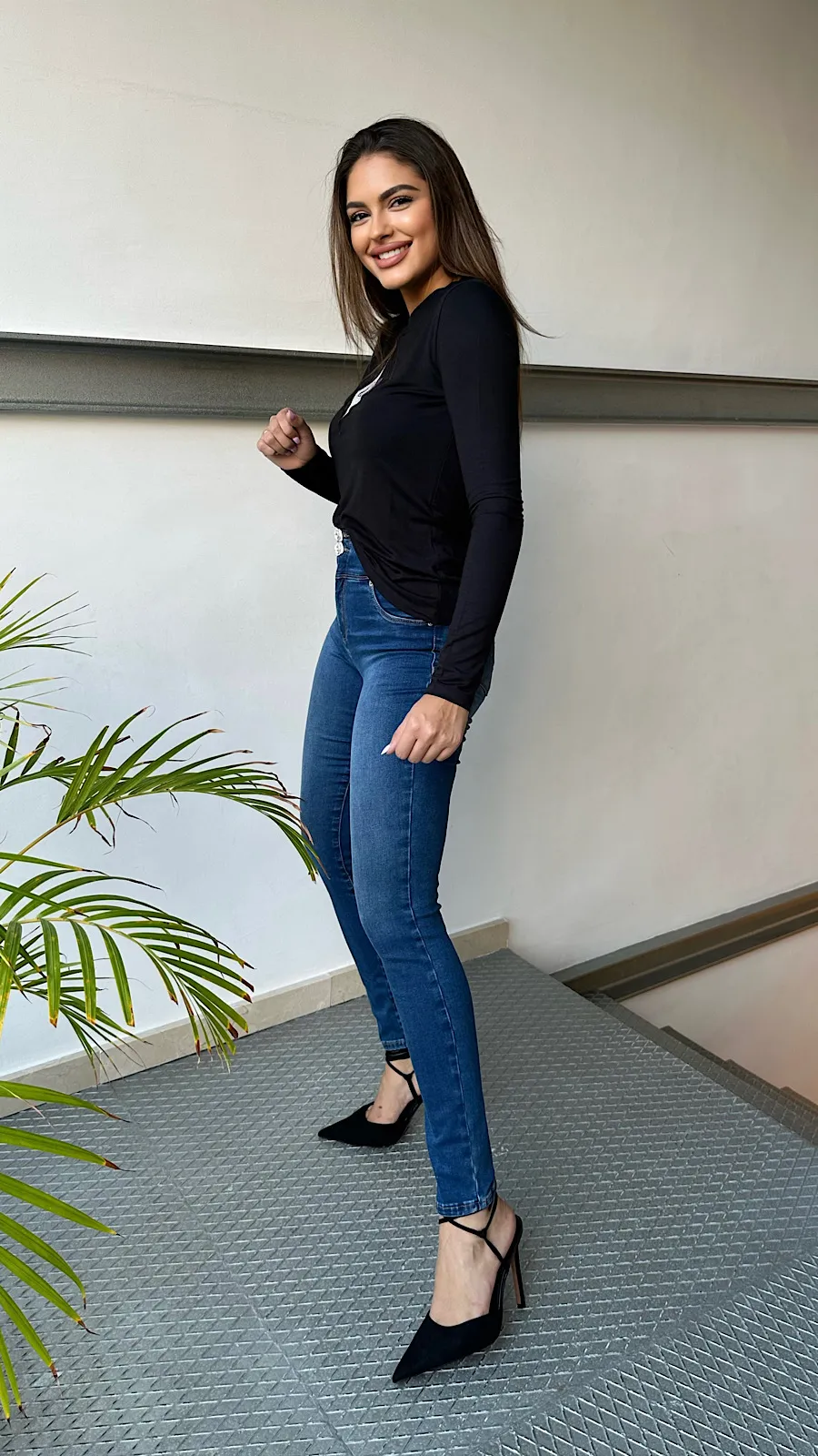 Jeans Doble Botón Joya