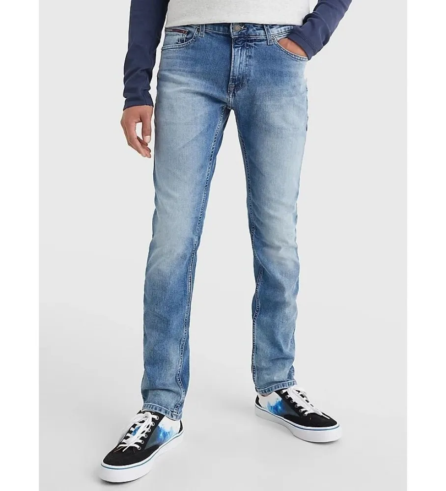 Jeans Scanton Desteñidos Azul
