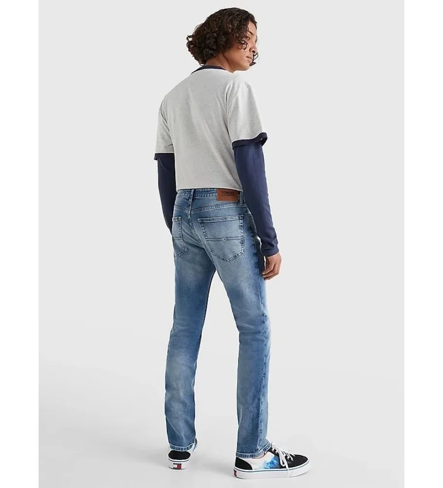 Jeans Scanton Desteñidos Azul