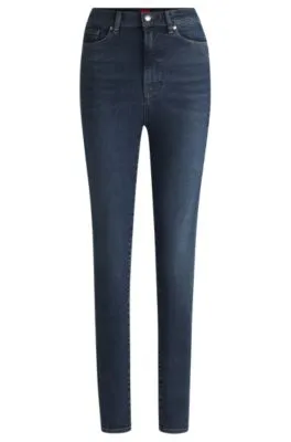 Jeans skinny fit de denim elástico azul marino