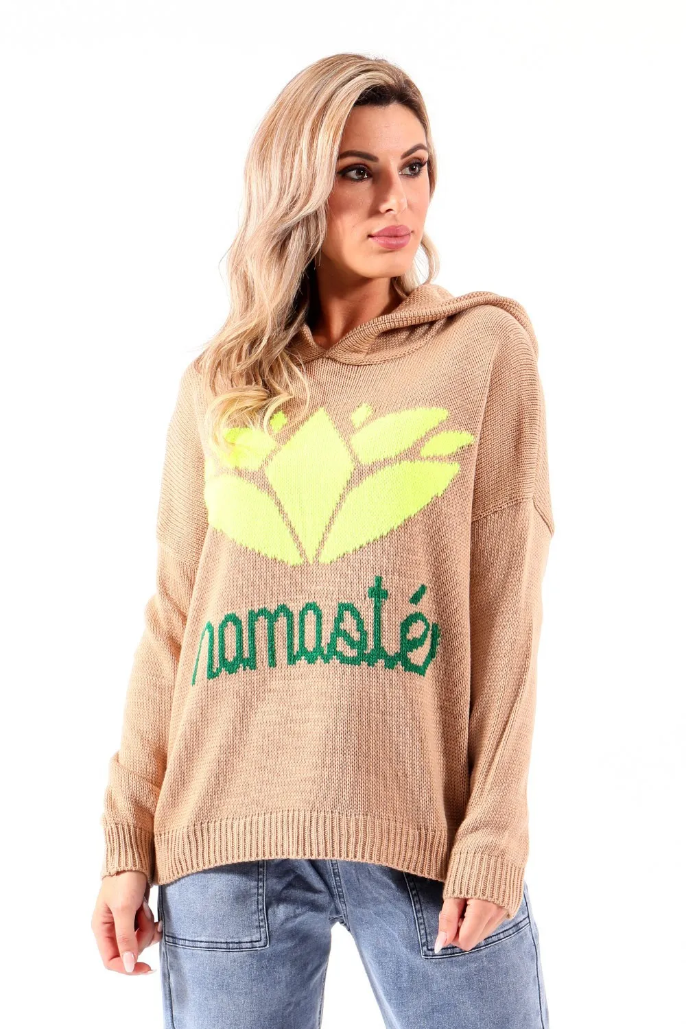 Jersey beige suelto