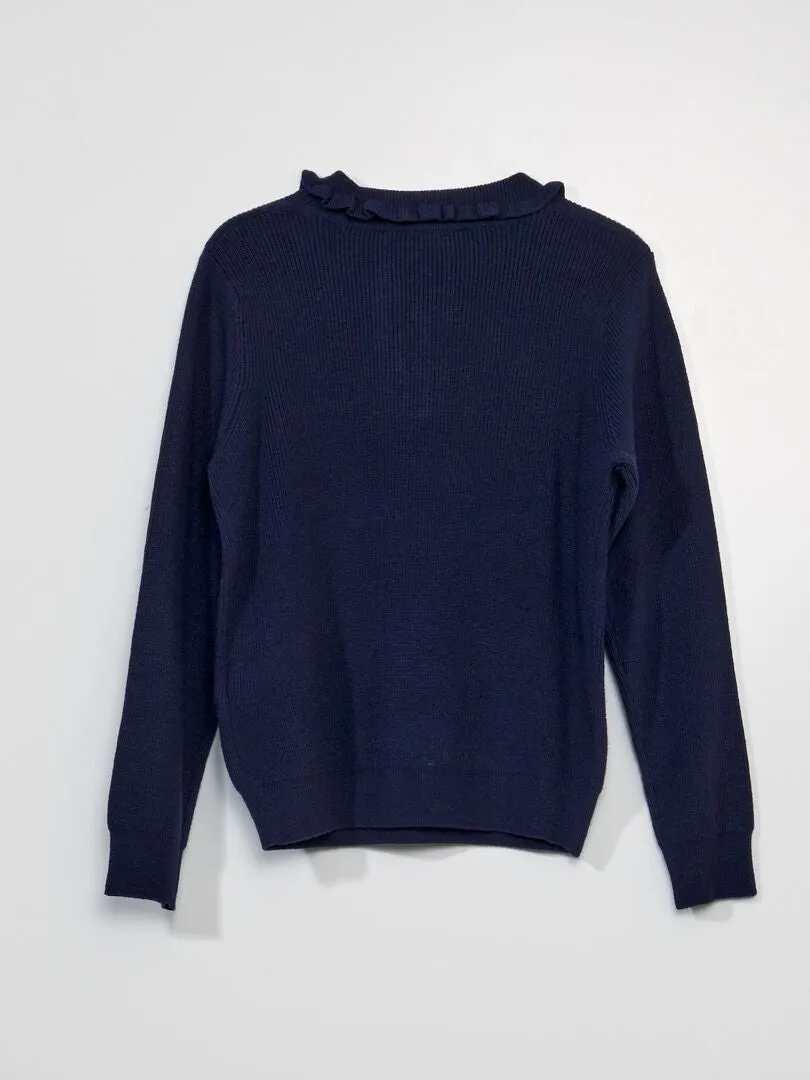 JERSEY DE CUELLO ALTO  NEGRO