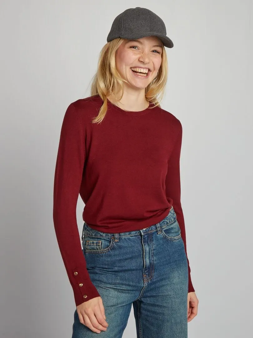 JERSEY DE PUNTO FINO  ROJO