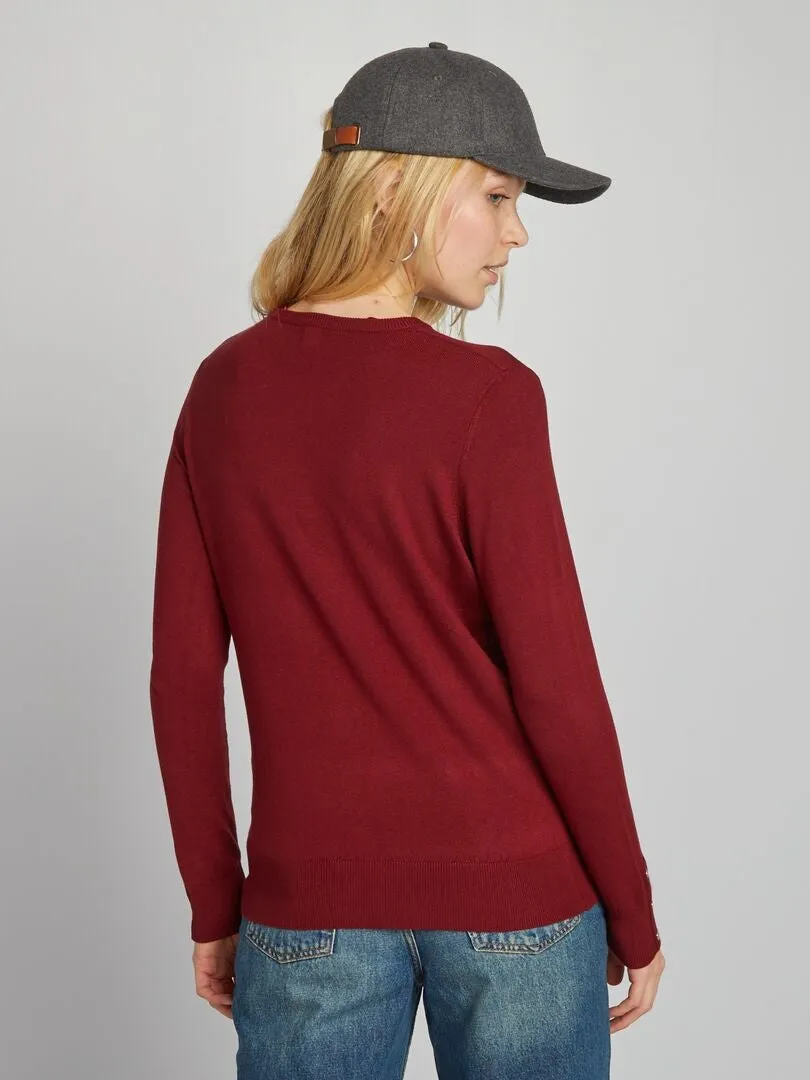 JERSEY DE PUNTO FINO  ROJO