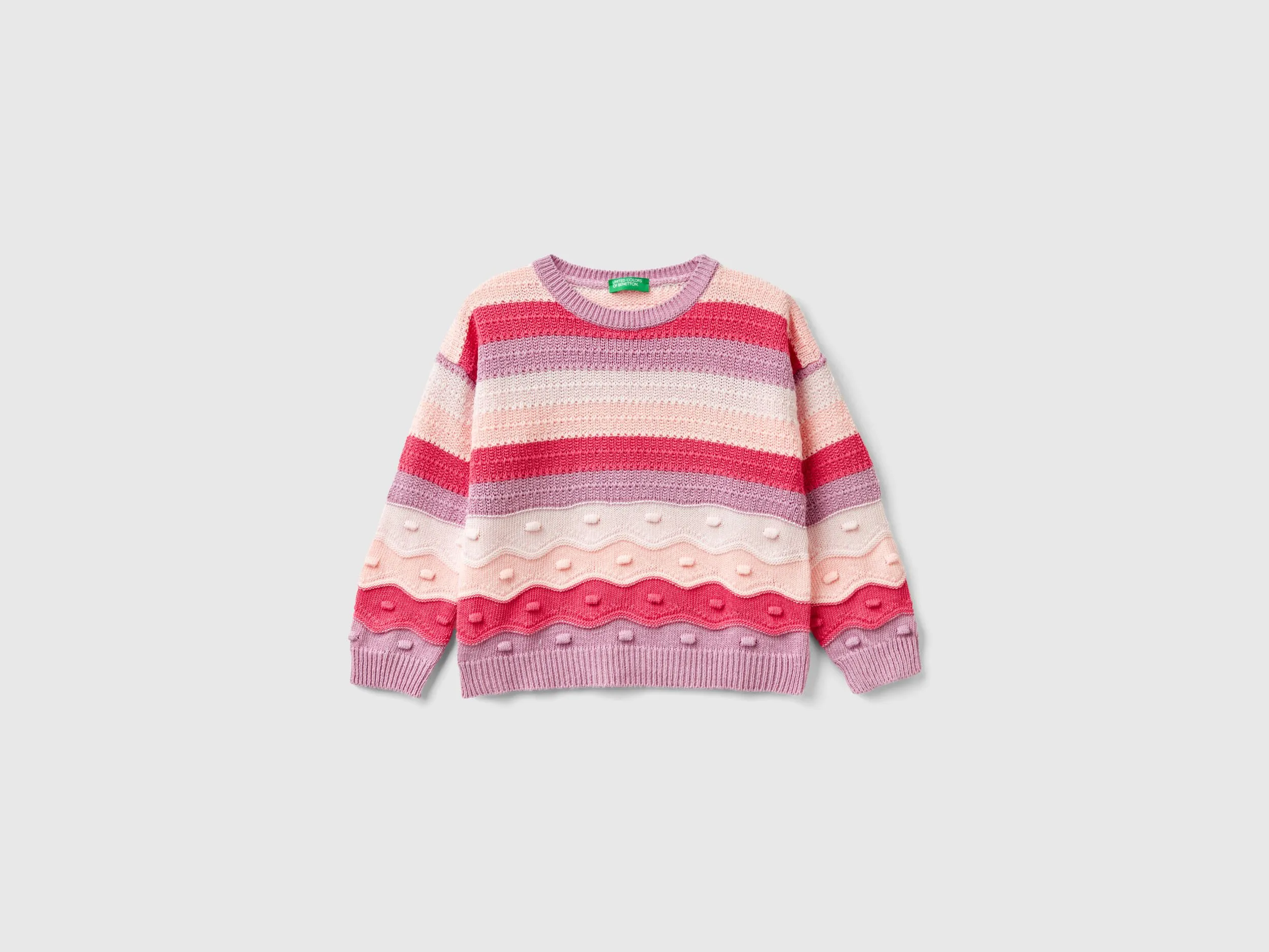 Jersey de rayas de algodón mixto reciclado
