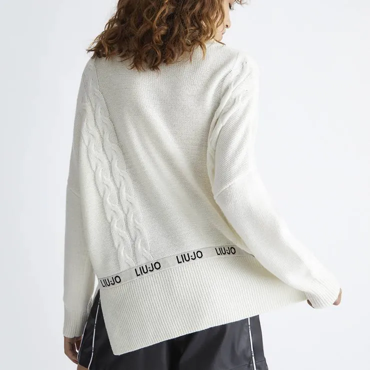 Jersey LiuJo TF3051 Blanco